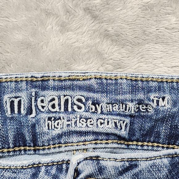 Maurices M Jeans Womens 18W Blue High Rise Curvy Slim Bootcut Stretch Casual - Picture 8 of 15